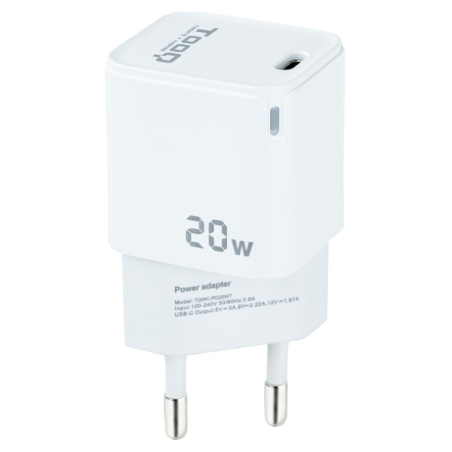 CARGADOR DE PARED TOOQ USB C PD 20W