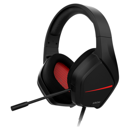 AURICULAR GAMNG KROM KOPA MOVE ESTEREO NEGRO ROJO