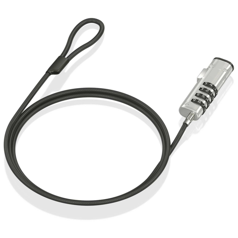 CABLE SEGURIDAD AISENS TIPO NANO CERRADURA COMBINACION 15M