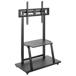 SOPORTE SUELO AISENS ECO RUEDAS BANDEJA DVD MONITOR TV 150KG 37 100