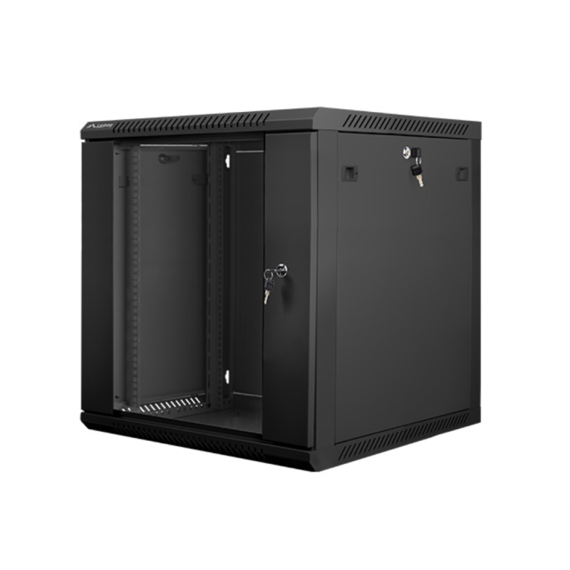 ARMARIO LANBERG MURAL RACK 10 12U 600X600 FLAT PACK NEGRO
