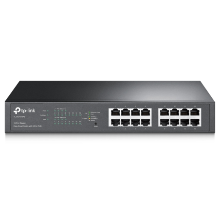 SWITCH TP LINK TL SG1016PE EASY SMART 16x1G 8xPOE 110W