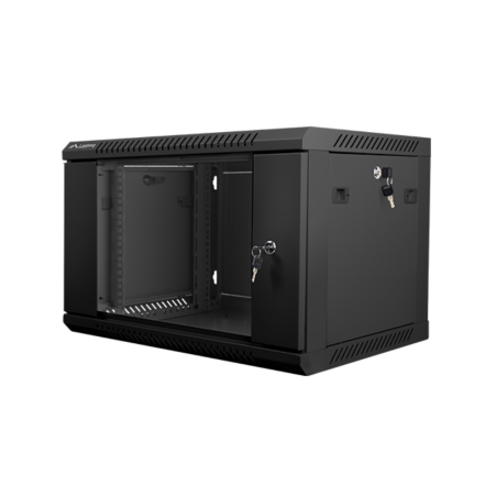 ARMARIO RACK LANBERG 6U 600X450X368 AUTO ENSAMBLADO 19 HASTA 60 KG NEGRO