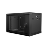 ARMARIO RACK LANBERG 6U 600X450X368 AUTO ENSAMBLADO 19 HASTA 60 KG NEGRO