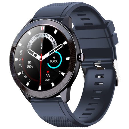 SMARTWATCH LEOTEC 128 MULTISPORT WAVE AZUL PANTALLA REDONDA