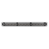 PATCH PANEL LANBERG 24 PUERTOS 1U 19 CAT6 SFTP NEGRO