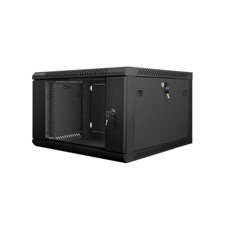 ARMARIO RACK LANBERG 6U 600X600X368 AUTO ENSAMBLADO 19 HASTA 60 KG NEGRO