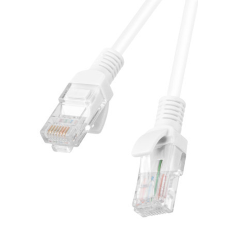 CABLE RED LANBERG LATIGUILLO CAT6 UTP 2M BLANCO FLUKE PASSED