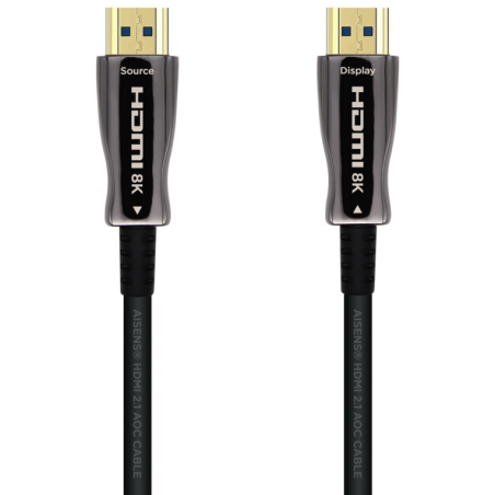 CABLE HDMI AISENS V21 OPTICO ACTIVO AOC 8K60HZ M M 10M NEGRO