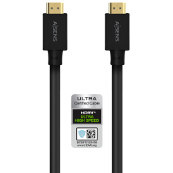 CABLE HDMI AISENS V21 ULTRA ALTA VELOCIDAD 8K60HZ M M 50M NEGRO