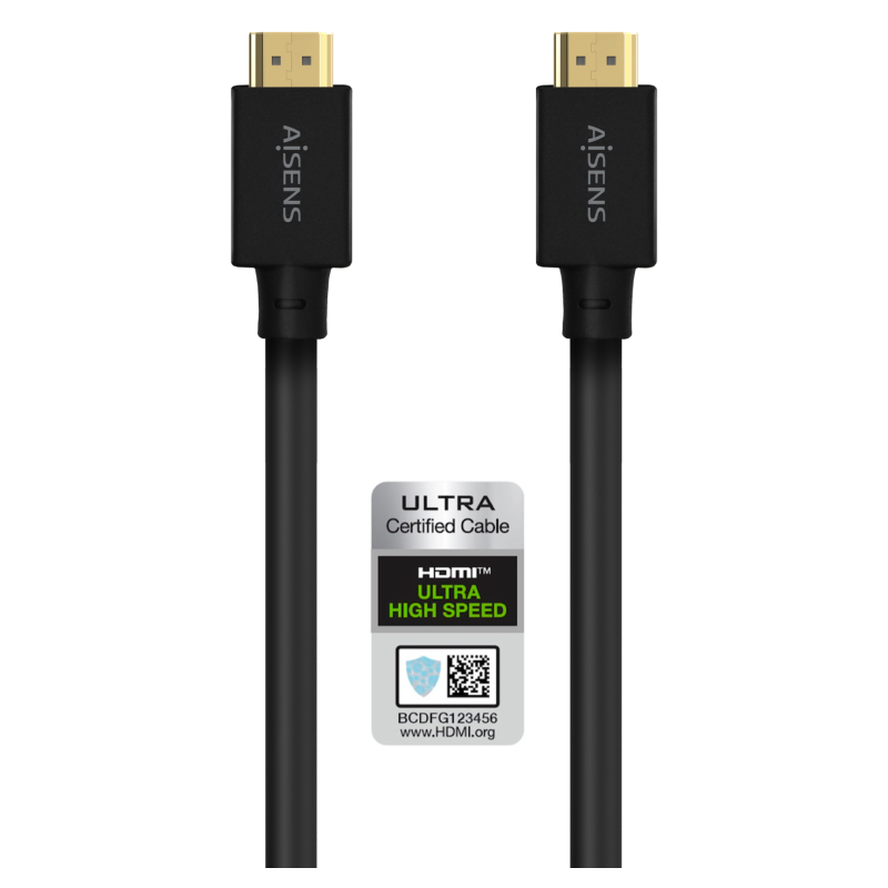 CABLE HDMI AISENS V21 ULTRA ALTA VELOCIDAD 8K60HZ M M 50M NEGRO