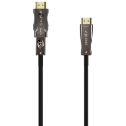 CABLE HDMI AISENS V21 OPTICO ACTIVO AOC DESMONTABLE 8K60HZ M M 15M NEGRO