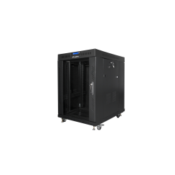 ARMARIO LANBERG RACK 19 15U 800X1000 LCD PUERTA CRISTAL FLAT PACK NEGRO