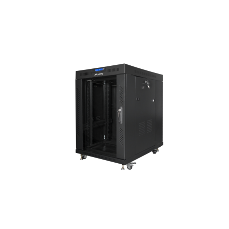 ARMARIO LANBERG RACK 19 15U 800X1000 LCD PUERTA CRISTAL FLAT PACK NEGRO