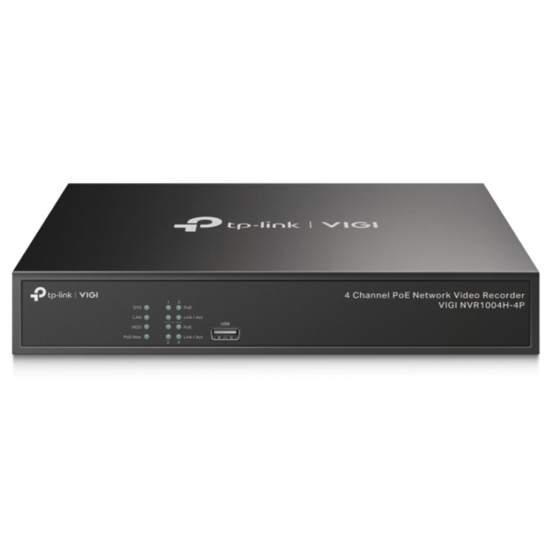 NVR VIGI TP LINK VIGI NVR1004H 4P 04ch PoE BAY 1HDD H265