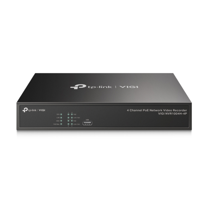 NVR VIGI TP LINK VIGI NVR1104H 4P 04ch PoE BAY 1HDD H265