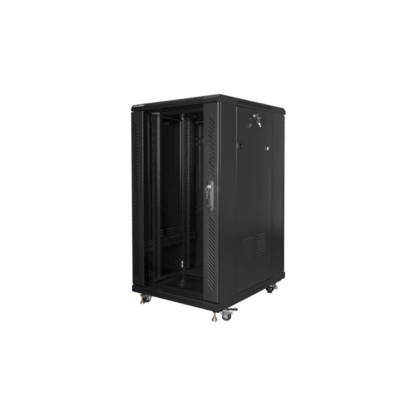 ARMARIO LANBERG RACK 19 22U 600X800 FLAT PACK BLACK NEGRO
