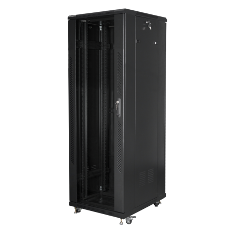 ARMARIO LANBERG RACK 19 37U 600X800 FLAT PACK BLACK NEGRO