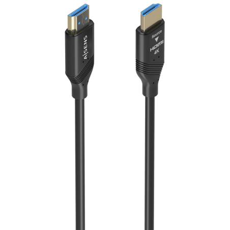 CABLE HDMI AISENS V20 OPTICO ACTIVO AOC 4K60HZ 18GBPS A M A M 15M NEGRO