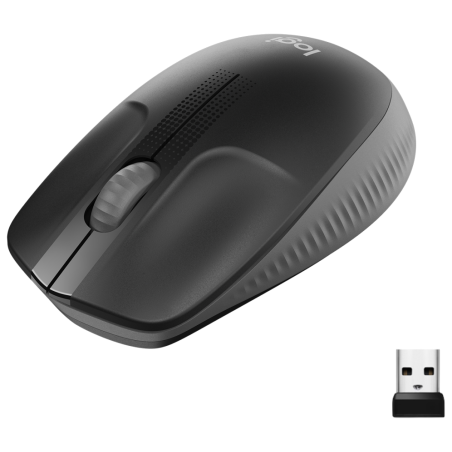 RATON LOGITECH M190 INALAMBRICO NEGRO GRIS