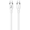 HYPER 2M SILICONE 240W USB C CHARGING CABLE WHITE