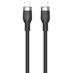 HYPER 2M SILICONE 240W USB C CHARGING CABLE BLACK