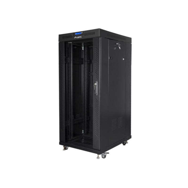ARMARIO LANBERG RACK 19 37U 800X1000 FLAT PACK NEGRO PUERTA CRISTAL CON LCD