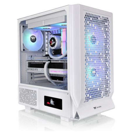 CAJA THERMALTAKE CERES 330 TG ARGB SNOW ATX 2XUSB 30 SIN FUENTE BLANCO