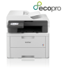 IMPRESORA BROTHER MULTIFUN LASER LED COLOR MFCL3740CDWE WIFI FAX DUPLEX BLANCA