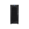 ARMARIO LANBERG RACK 19 22U 800X1000 FLAT PACK NEGRO PUERTA CRISTAL CON LCD