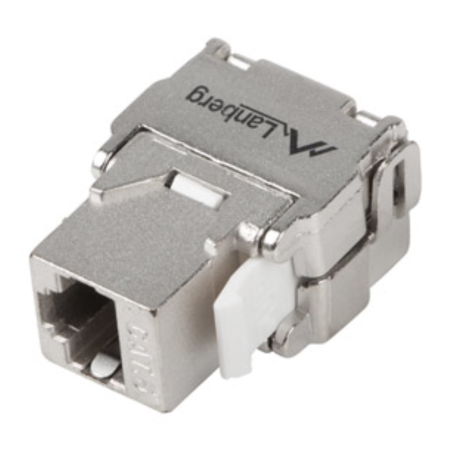 CONECTOR KEYSTONE LANBERG TOOLLESS RJ45 A LSA CAT6 FTP 180 GRADOS