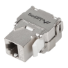 CONECTOR KEYSTONE LANBERG TOOLLESS RJ45 A LSA CAT6 FTP 180 GRADOS