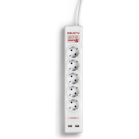 REGLETA SALICRU SAFE 5 CON 2 USB