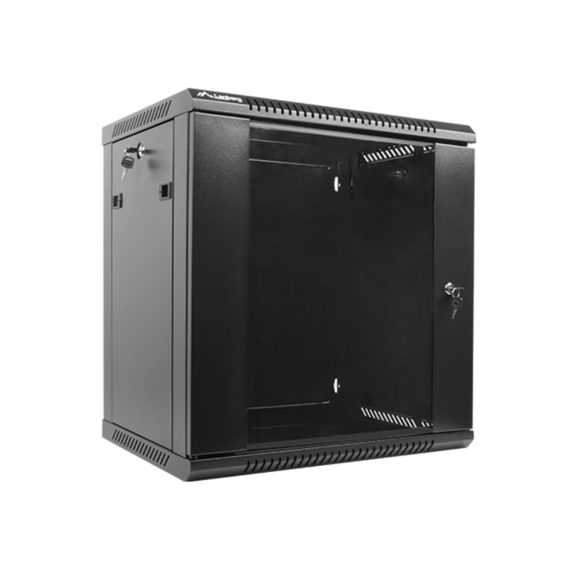 ARMARIO LANBERG MURAL RACK 19 12U 600X450 FLAT PACK V2 NEGRO