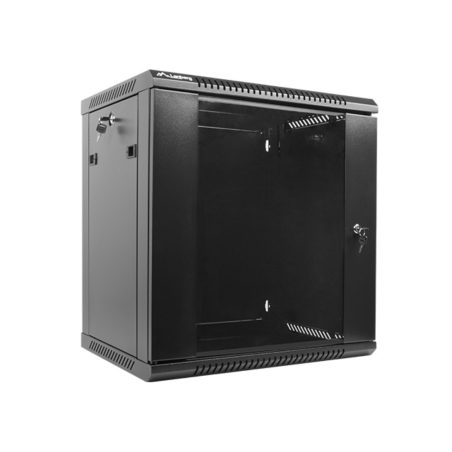 ARMARIO LANBERG MURAL RACK 19 12U 600X450 FLAT PACK V2 NEGRO