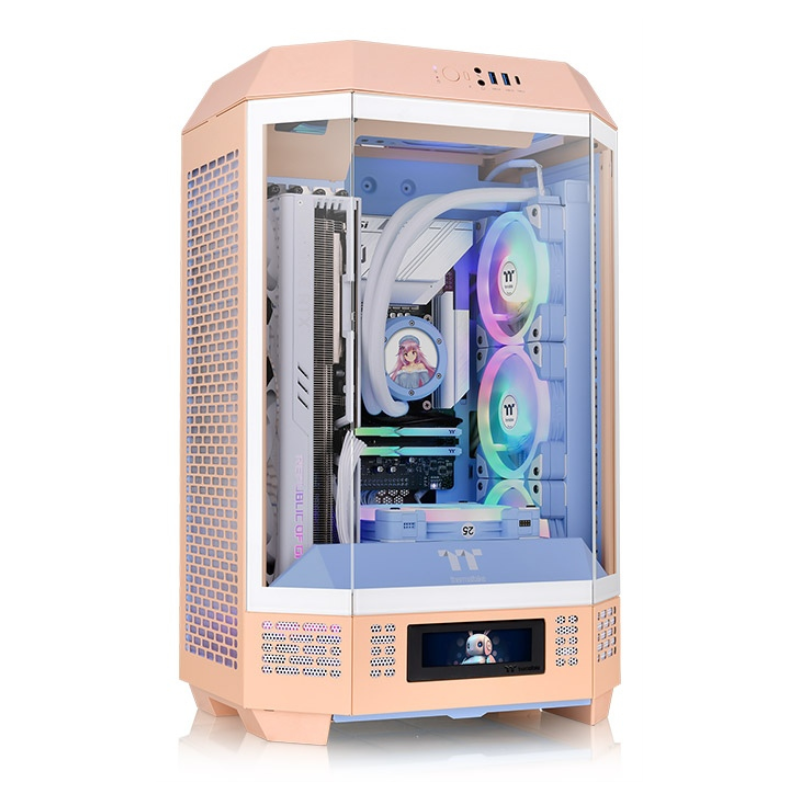 CAJA THERMALTAKE THE TOWER T300 M ATX 2XUSB 30 SIN FUENTE NARANJA PEACH