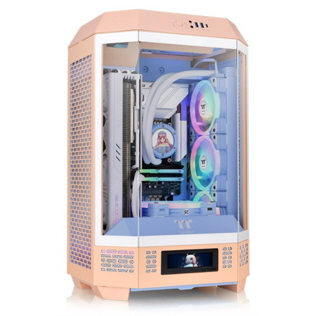 CAJA THERMALTAKE THE TOWER T300 M ATX 2XUSB 30 SIN FUENTE NARANJA PEACH