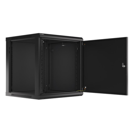 ARMARIO LANBERG MURAL RACK 19 12U 600X600 FLAT PACK AUTOENSA NEGRO PTA METALICA