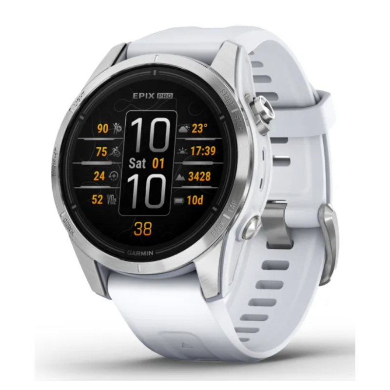 SMARTWATCH GARMIN EPIX PRO 42MM GLASS SS WHITESTN