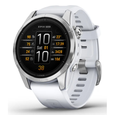 SMARTWATCH GARMIN EPIX PRO 42MM GLASS SS WHITESTN