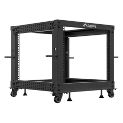 ARMARIO LANBERG ABIERTO RACK 19 9U 600X600 AJUSTABLE HASTA 1100 NEGRO