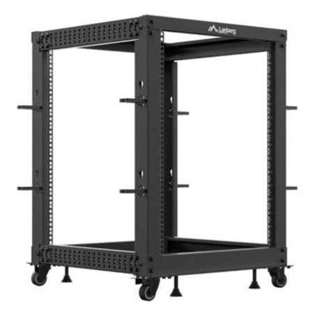 ARMARIO LANBERG ABIERTO RACK 19 15U 600X600 AJUSTABLE HASTA 1100 NEGRO