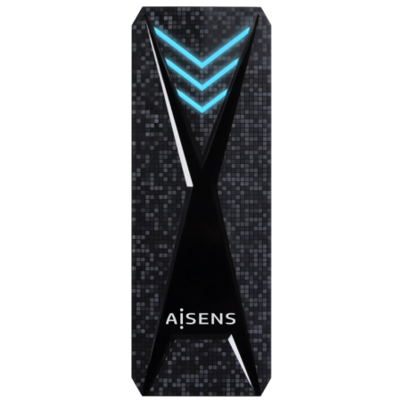 CAJA EXTERNA AISENS M2 NGFF RGB GAMING ASM2 RGB013B NVMe A USB32 GEN2 NEGRA