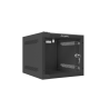 ARMARIO LANBERG MURAL RACK 10 4U 280X310 FLAT PACK NEGRO PUERTA CRISTAL