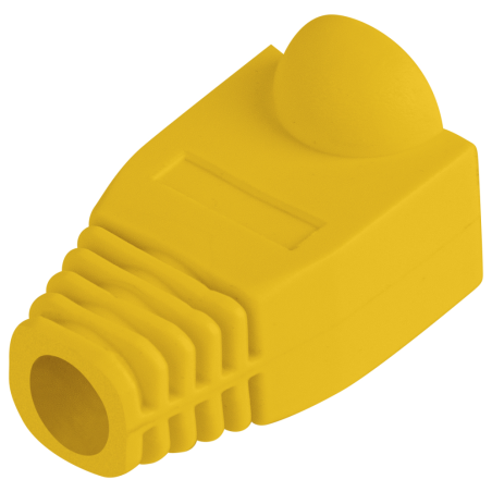 FUNDA PROTECTOR LANBERG CONECTOR RJ45 PACK 100 UDS AMARILLO