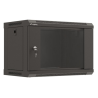ARMARIO LANBERG MURAL RACK 19 6U 540X350 FLAT PACK NEGRO PUERTA CRISTAL