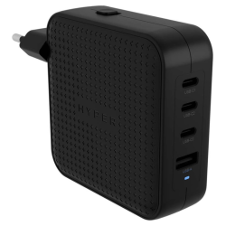HYPERAR HYPERJUICEAR 100W USB C GAN TRAVEL CHARGER 3C1A BLACK