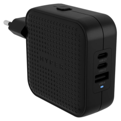 HYPERAR HYPERJUICEAR 70W USB C GAN TRAVEL CHARGER 3C1A BLACK