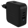 HYPERAR HYPERJUICEAR 70W USB C GAN TRAVEL CHARGER 3C1A BLACK