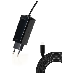 CARGADOR TOOQ PORTATIL GAN USB C PD 45W CUBICO NEGRO